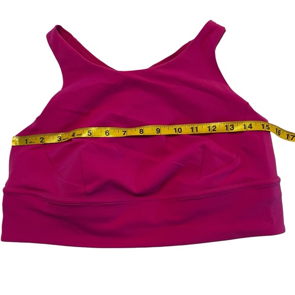 Lululemon Wunder Train Long-Line Bra Medium Support Pink 14 sports bra - Picture 7 of 14